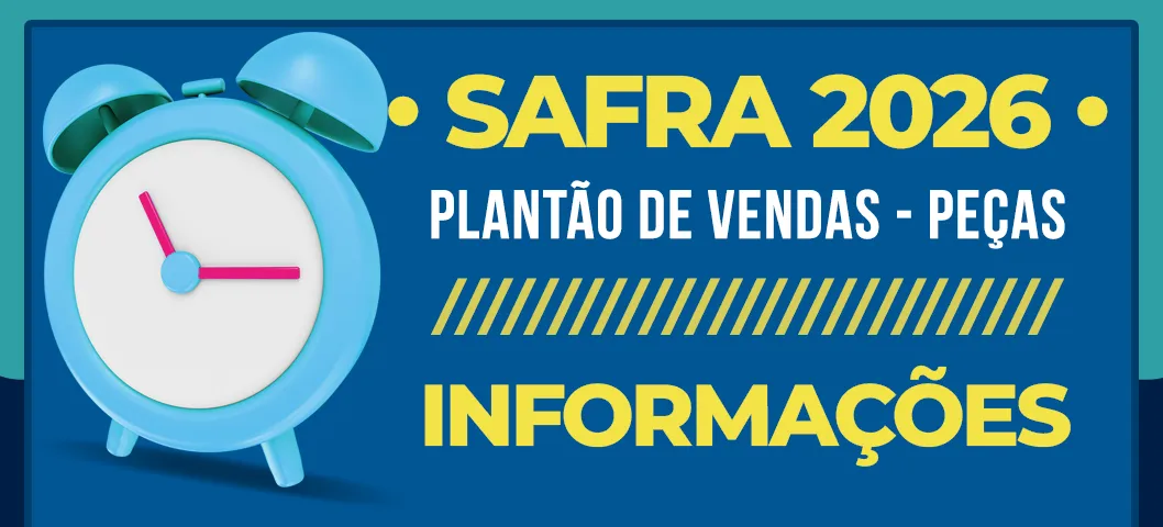 Plantão de Vendas Peças - Safra 2026