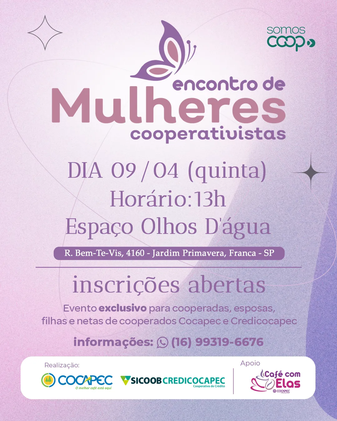 16º Encontro de Mulheres Cooperativistas