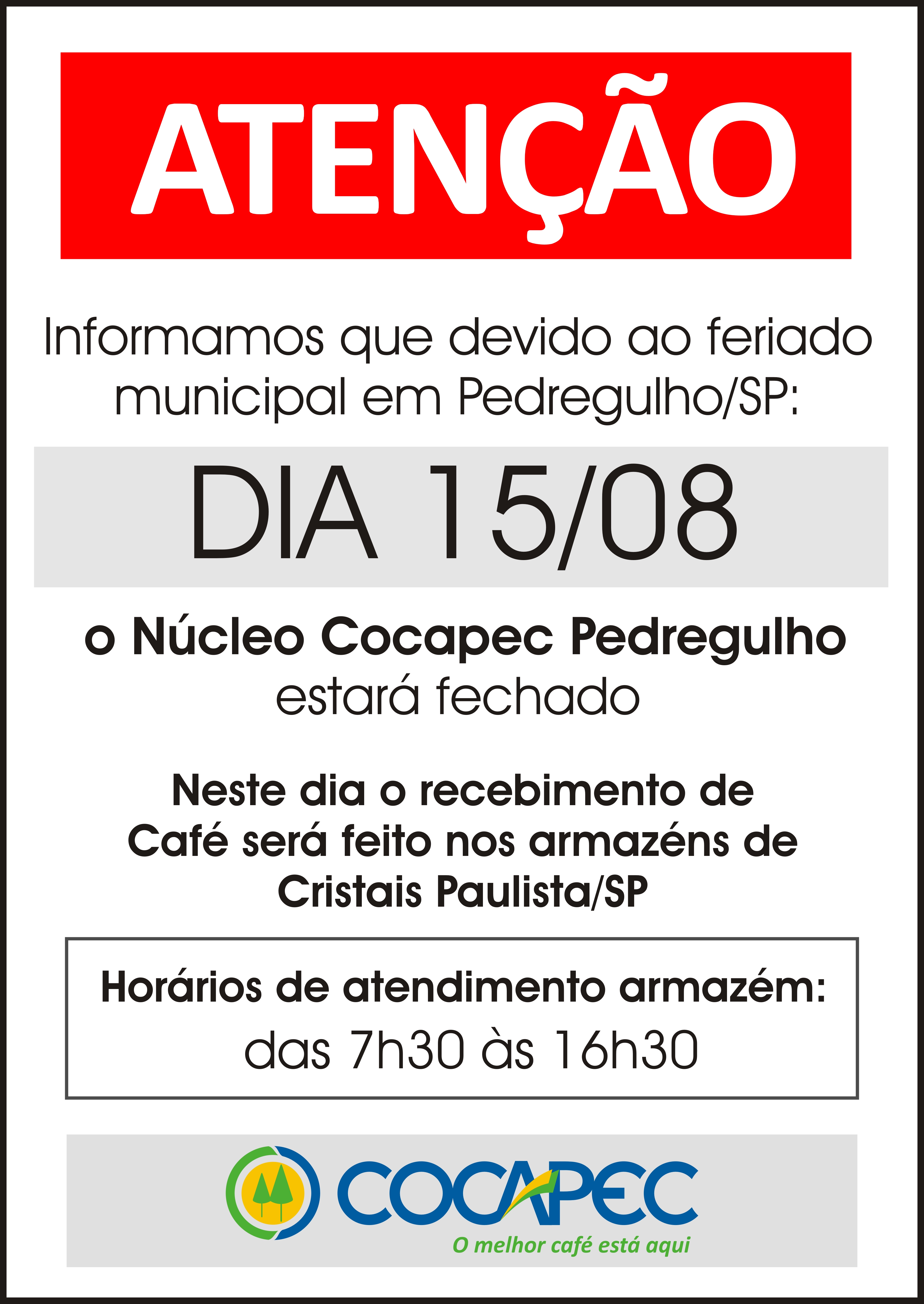 aviso pedregulho