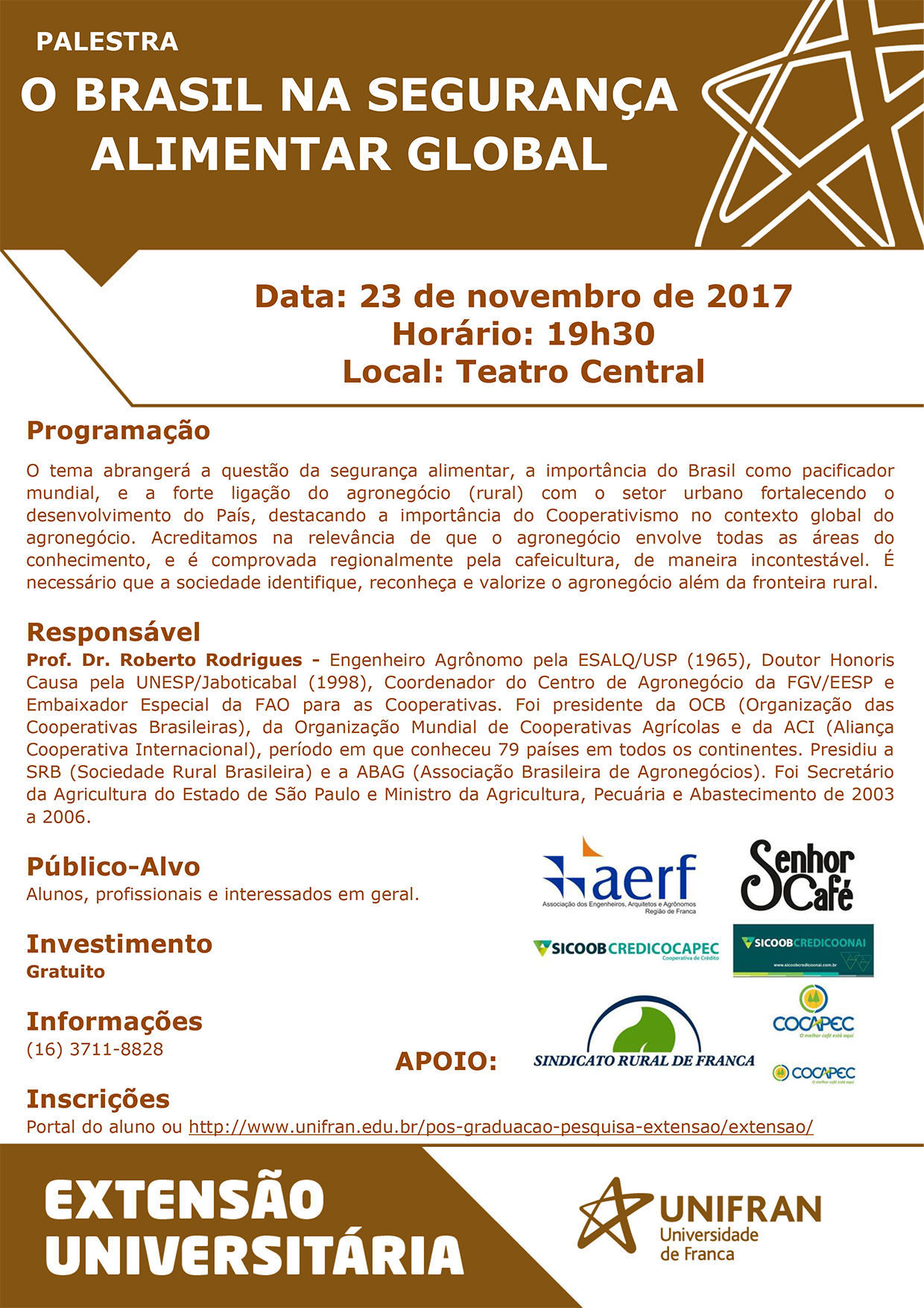 O BRASIL NA SEGURANÇA ALIMENTAR GLOBAL