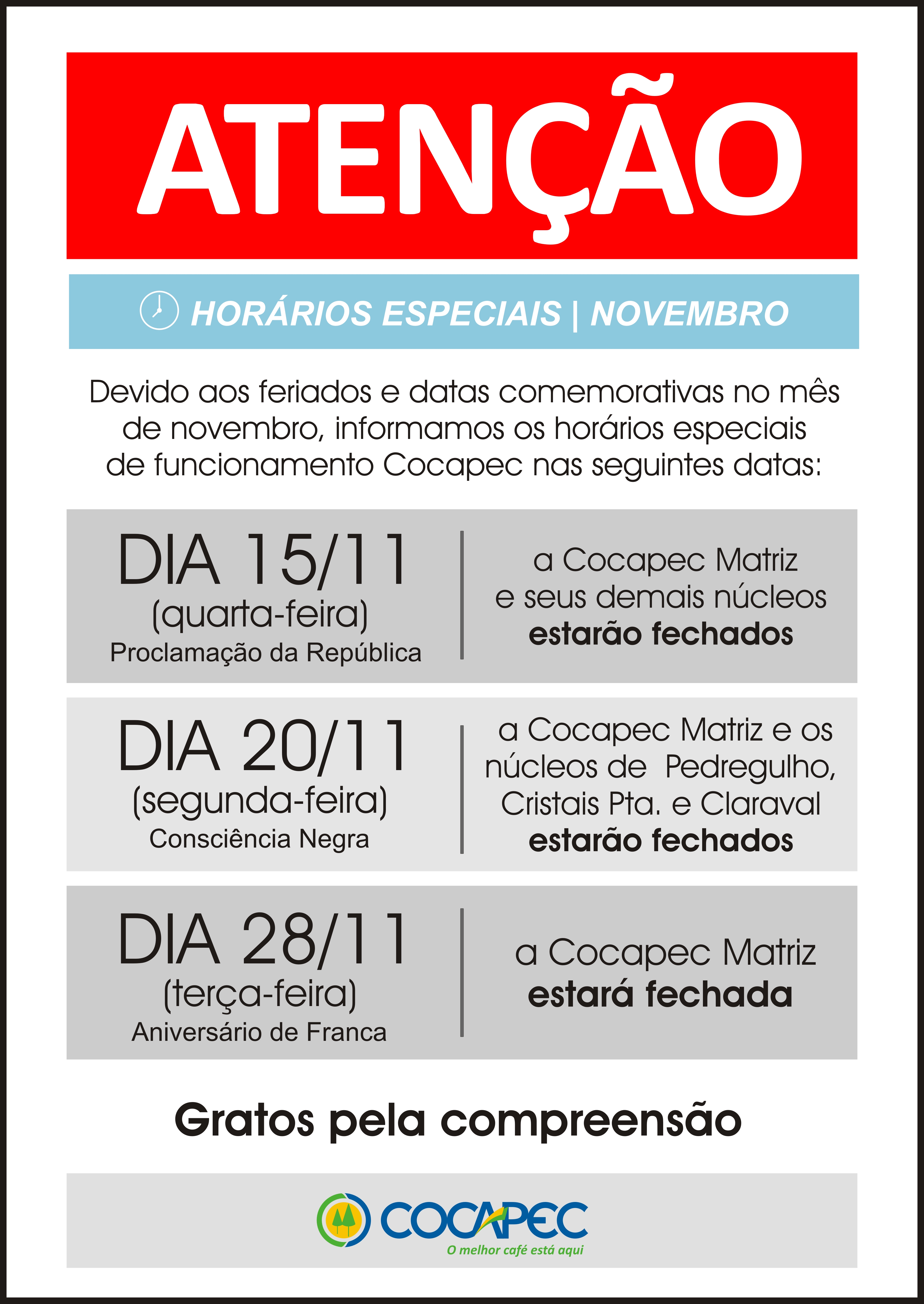 feriados novembro