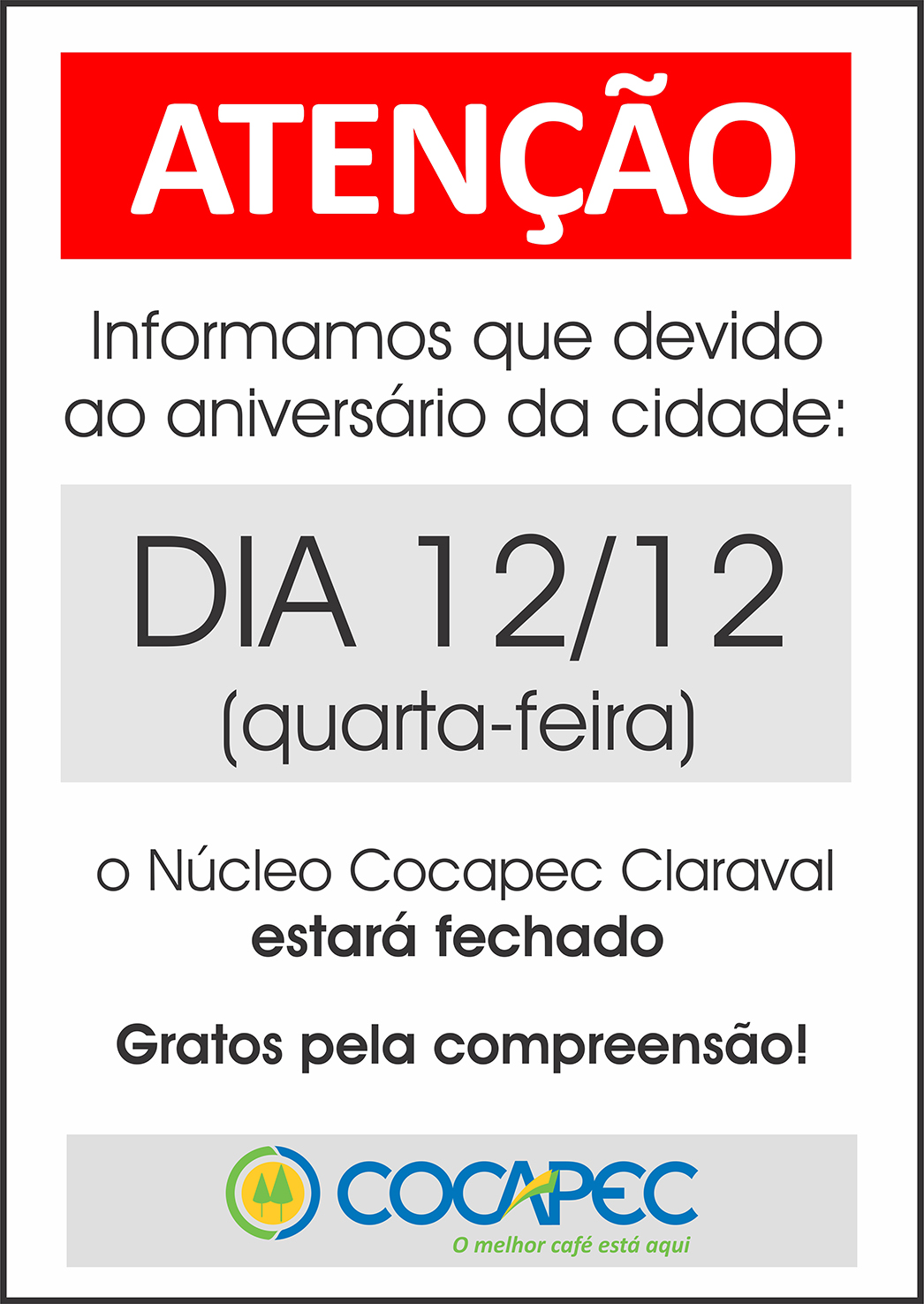 feriado claraval dez