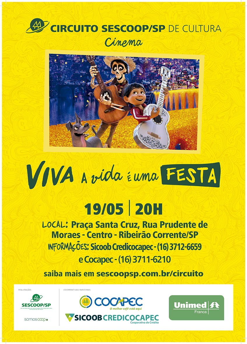 Cocapec e parceiros realizam cinema na praça em Ribeirão Corrente