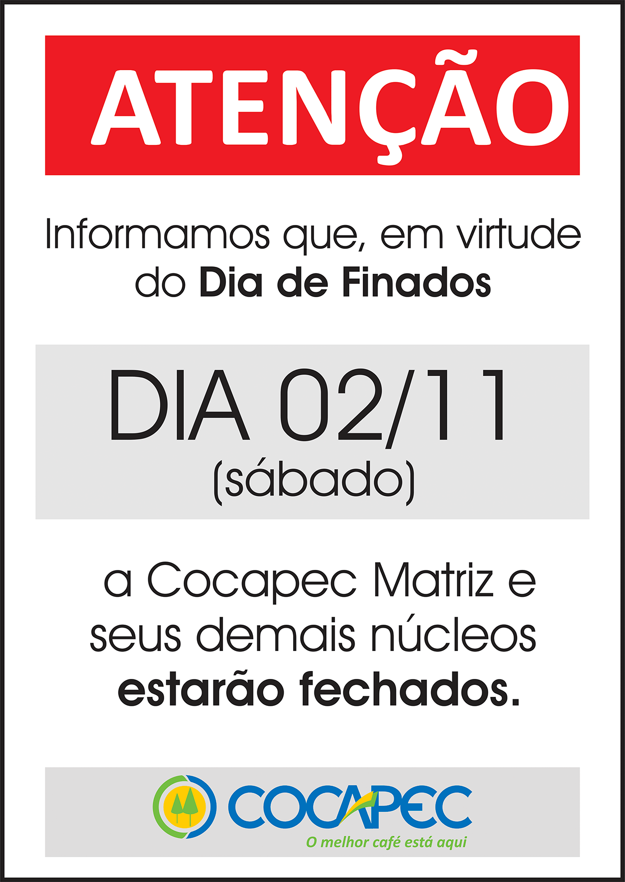 Cocapec fechada no próximo sábado (2)