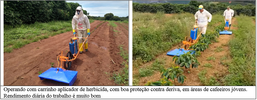 Procafé: Carrinho aplicador de herbicida em cafezal tem bom rendimento