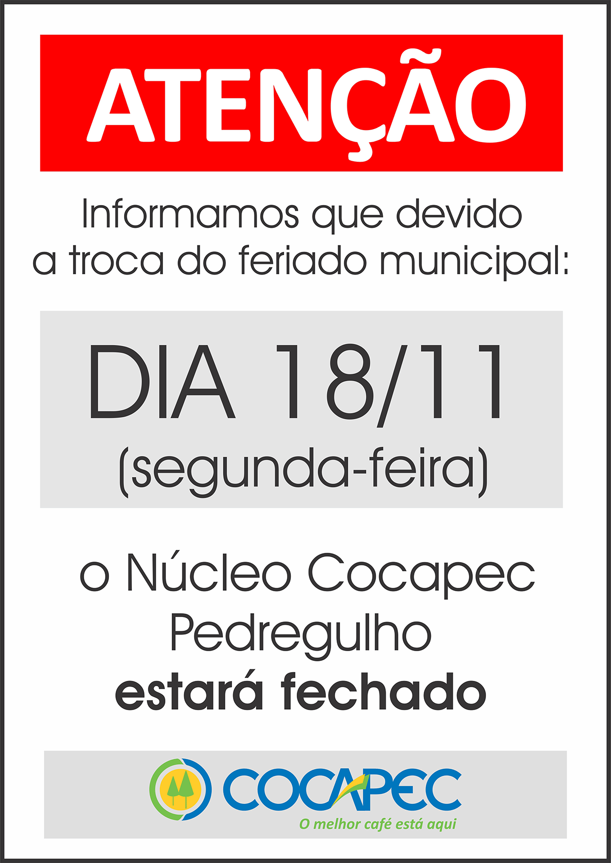 Núcleo de Pedregulho estará fechado na segunda (18)