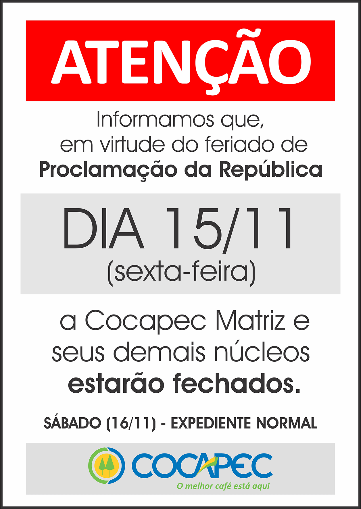 Cocapec fechada na 6ª