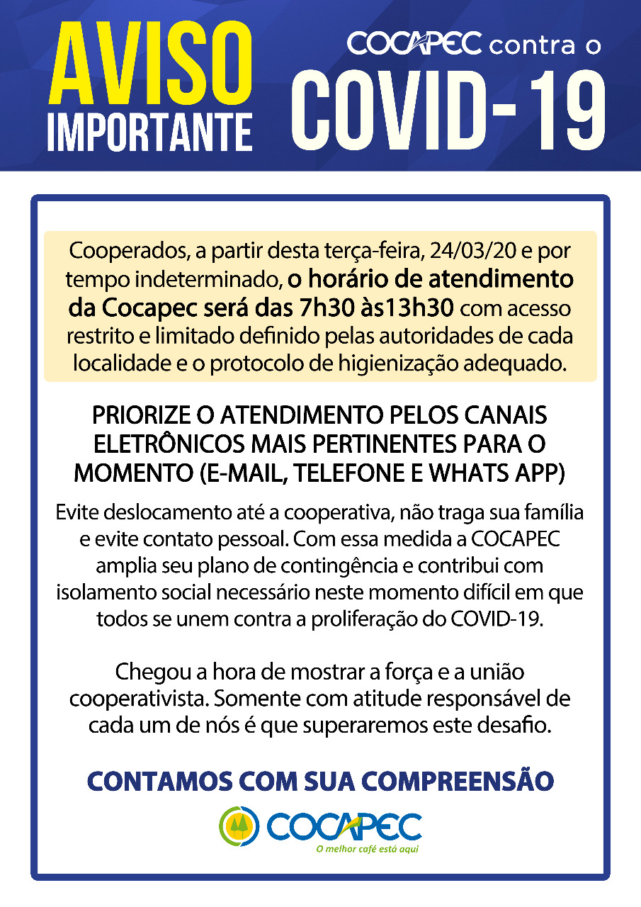 Atendimento das unidades será das 7h30 às 13h30 - seguindo determinações locais