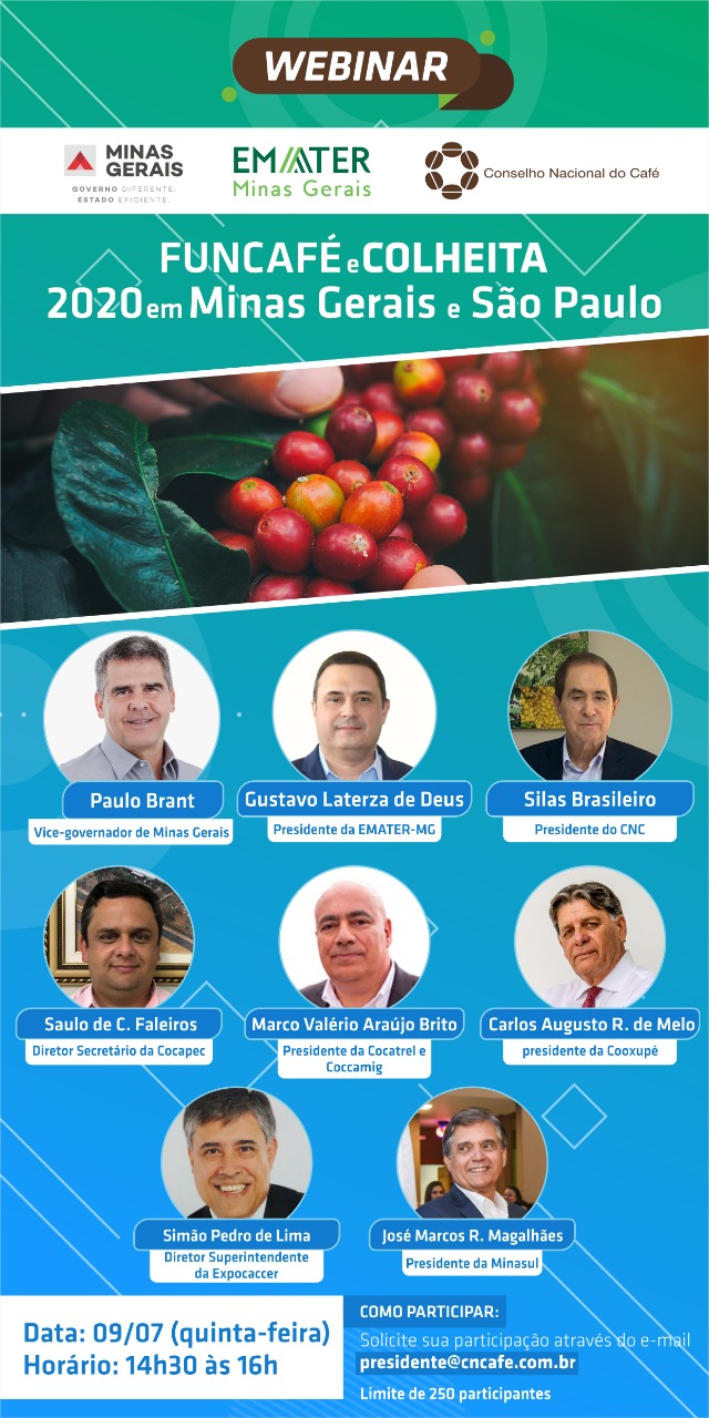 Cocapec participa de Webinar do CNC e Emater/MG nesta 5ª