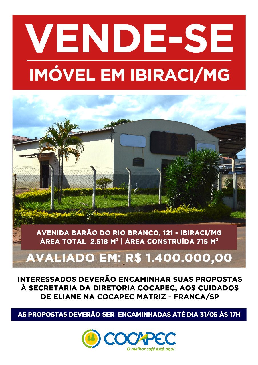 Vende- se imóvel em Ibiraci/MG