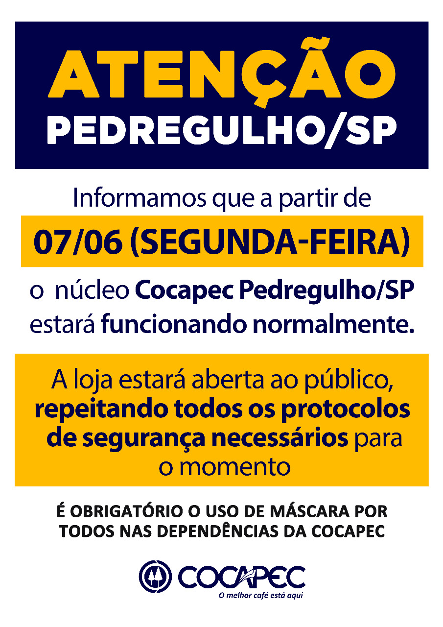 ATENÇÃO: NÚCLEO PEDREGULHO /SP