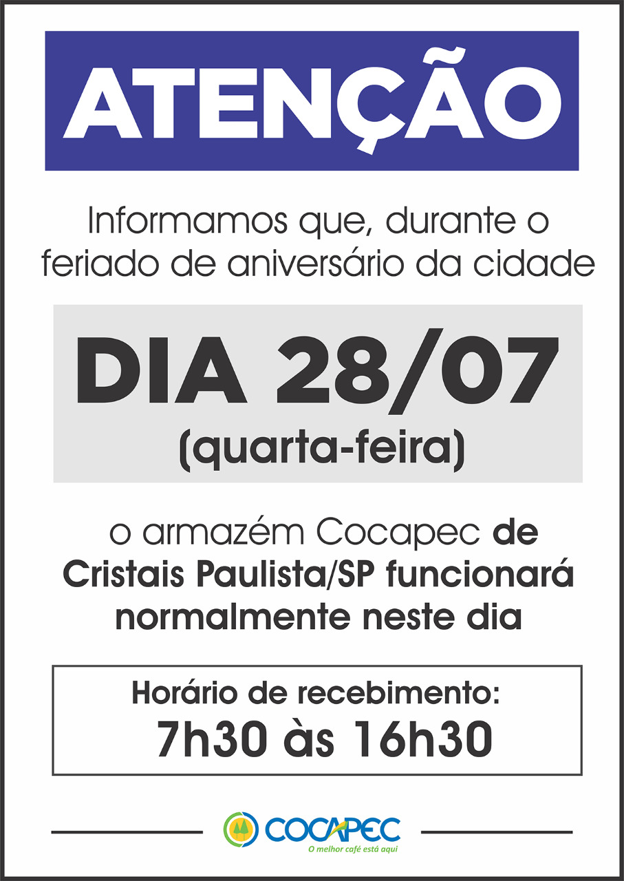 ATENÇÃO - CRISTAIS PAULISTA/ SP