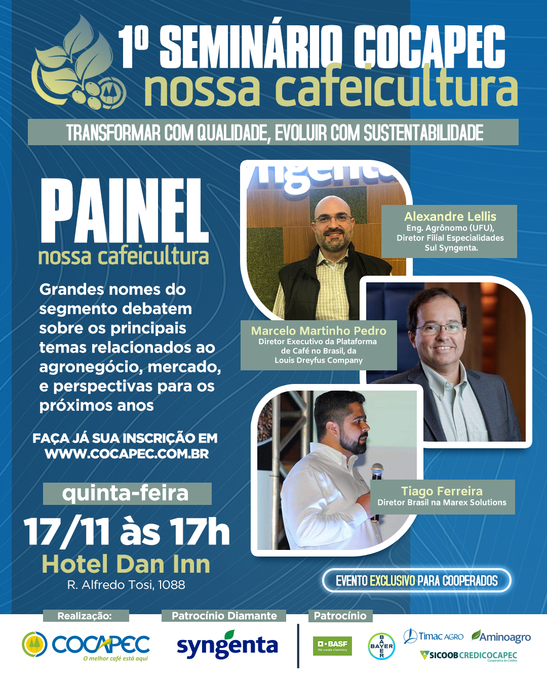 Participe do Seminário Nossa Cafeicultura! Inscreva-se!