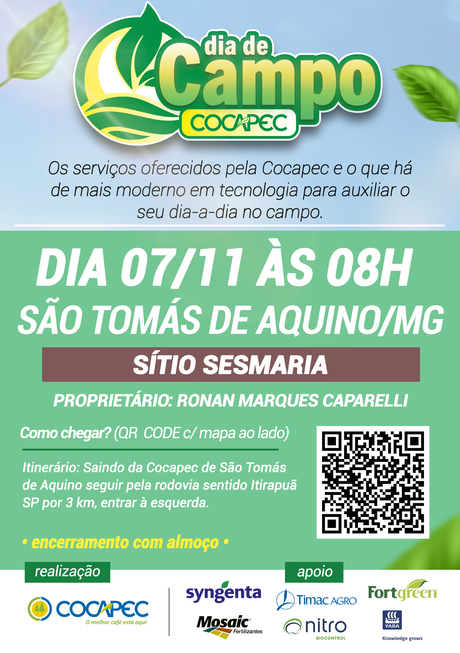 Dia de Campo Cocapec em São Tomás de Aquino/MG